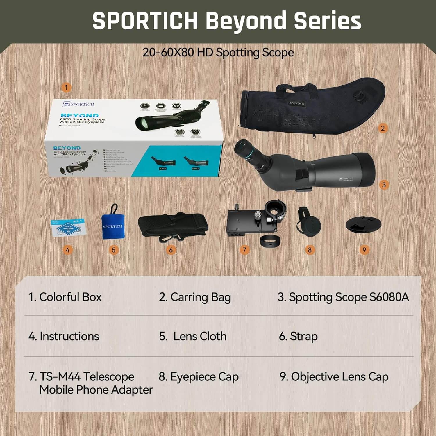 SIRUI Beyond S6080A Spotting Scopes For Hunting & Observation - Image 9