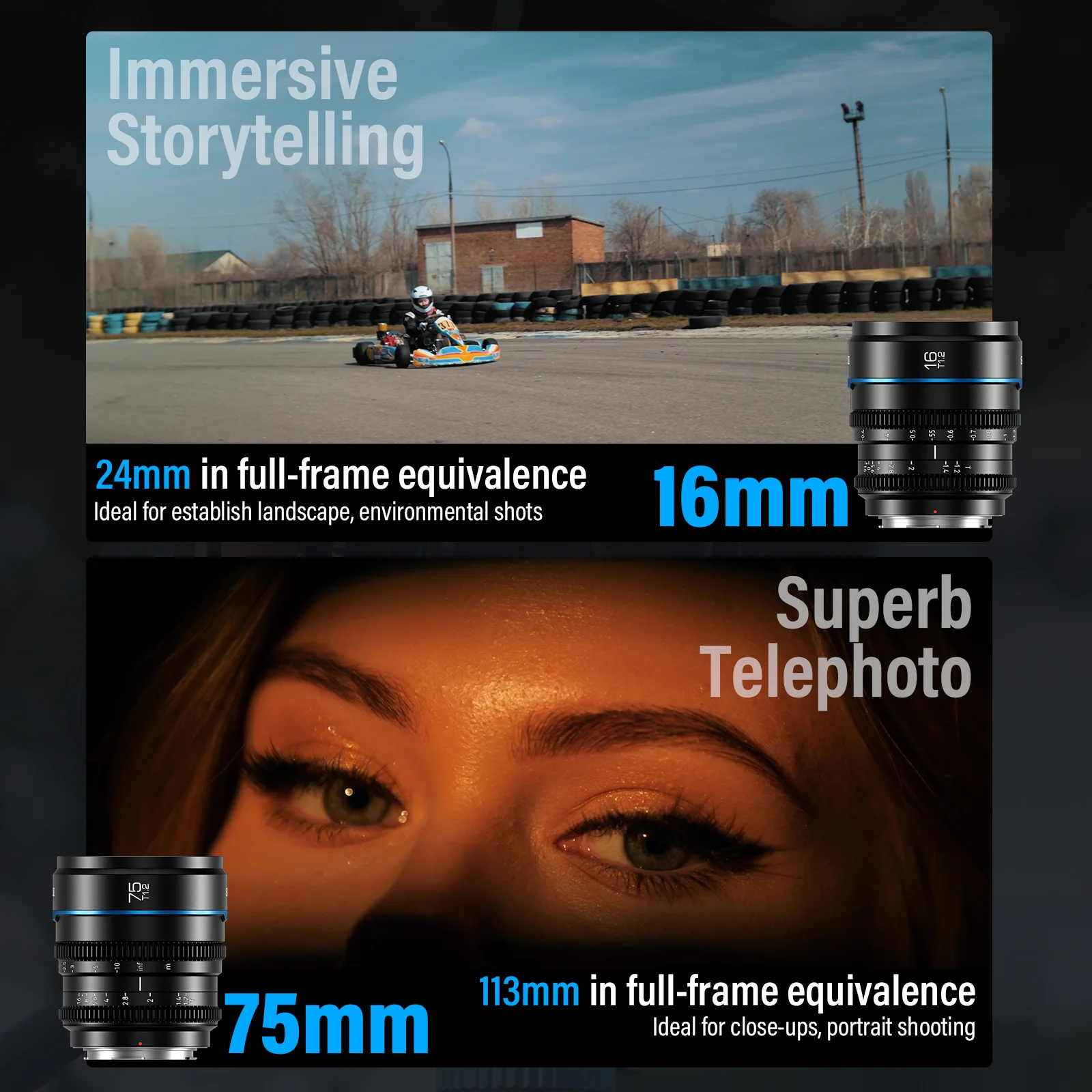 SIRUI Night Walker T1.2 S35 Frame Cine Lens Series - Image 3