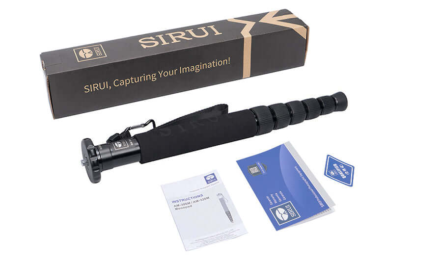 SIRUI AM-306M Aluminium Monopod with Carabiner and Compass - Image 5