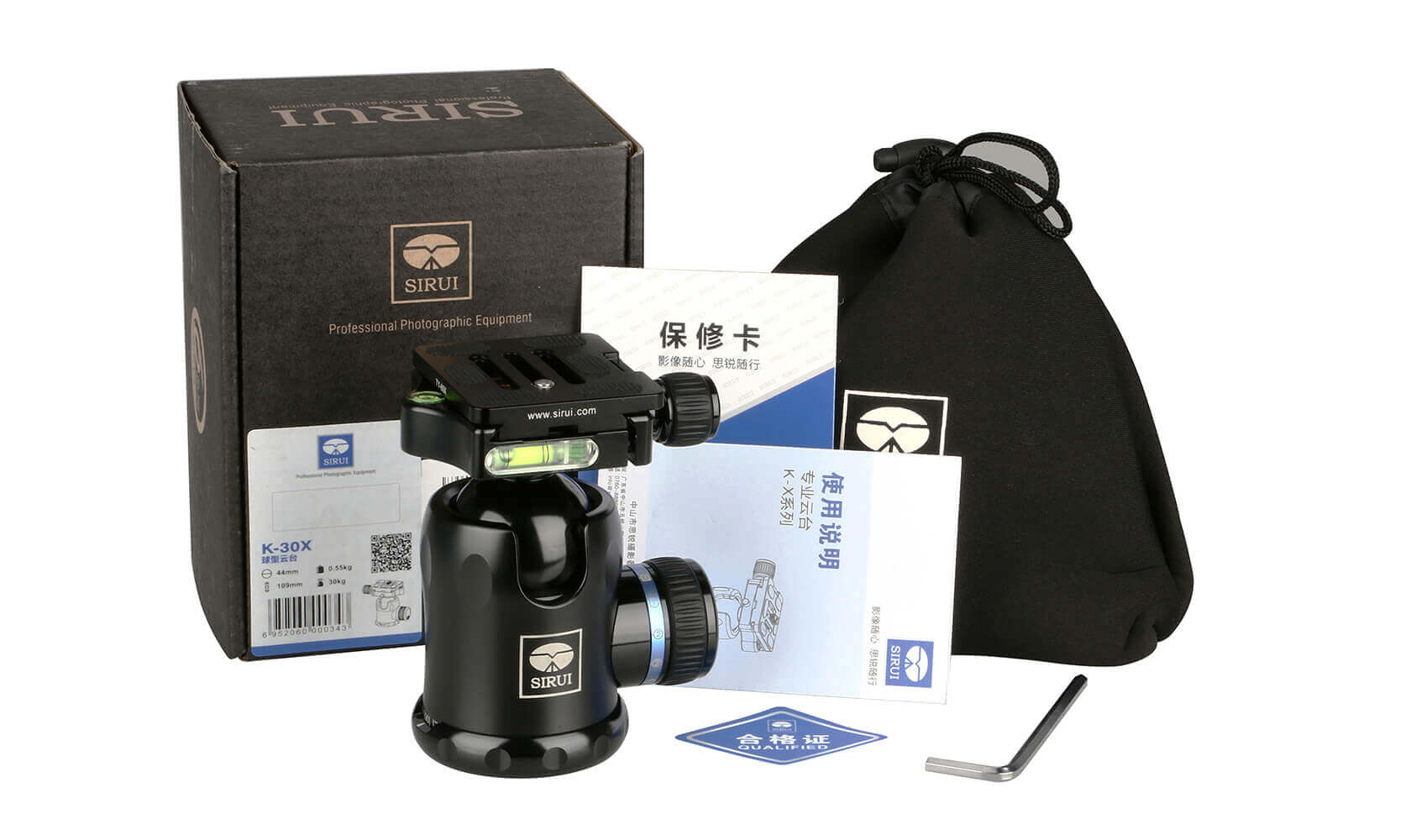 SIRUI KX-Series K-30X Aluminium Tripod Head with TY-Series Plate - Image 3