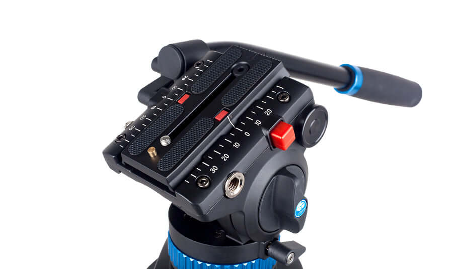 SIRUI SH25 Aluminum Video Tripod with Fluid Head - Image 3