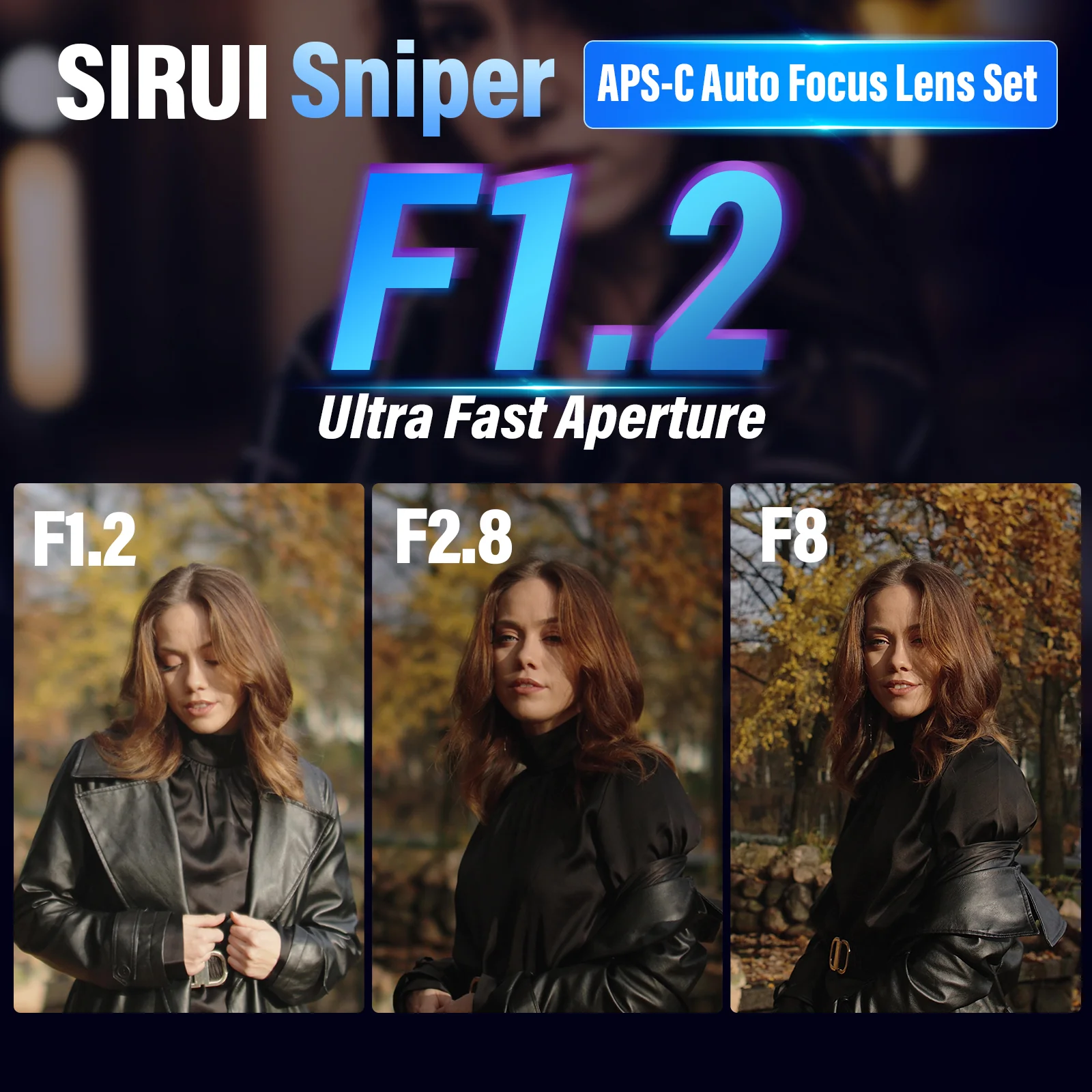 SIRUI Sniper Series 16/23/33/56/75mm F1.2 APS-C Frame Autofocus Lens - Image 4
