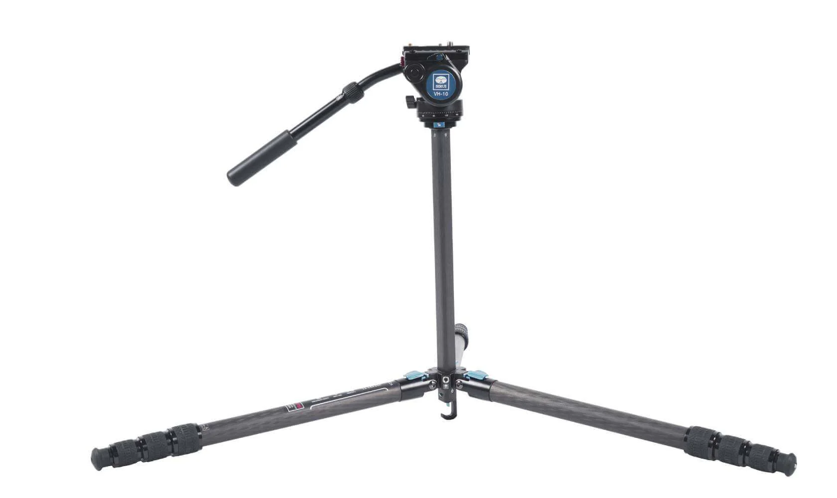 SIRUI ST-224+VH-10 Carbon Fiber Video Tripod Kit - Image 4