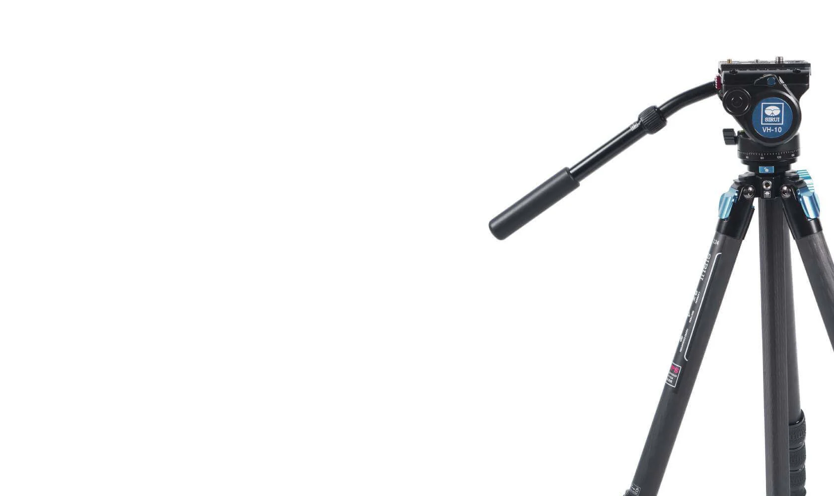 SIRUI ST-224+VH-10 Carbon Fiber Video Tripod Kit - Image 7
