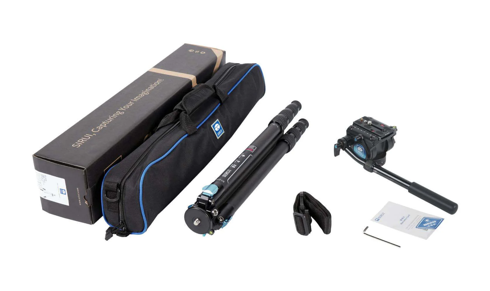 SIRUI ST-224+VH-10 Carbon Fiber Video Tripod Kit - Image 8