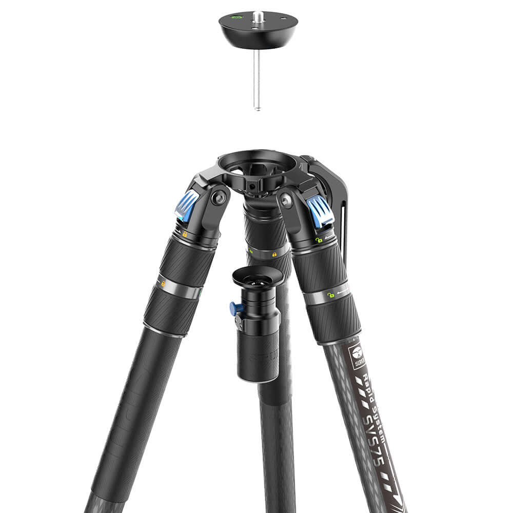 SIRUI SVS75 Rapid System One-Step Height Adjustment Video Tripod - Image 10