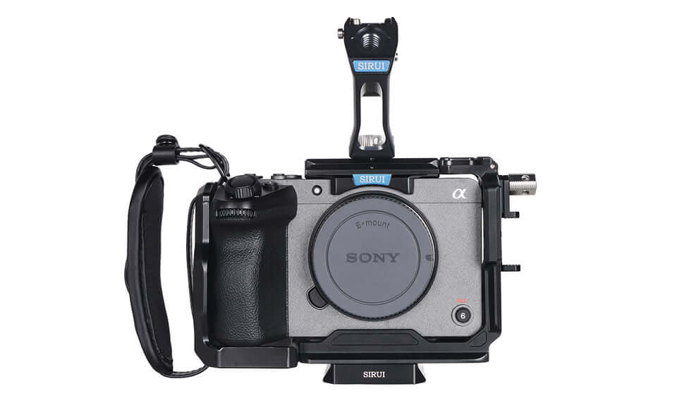 SIRUl Full Camera Cage for Sony FX3/FX30 Compatible with Original XLR Handle - Image 5